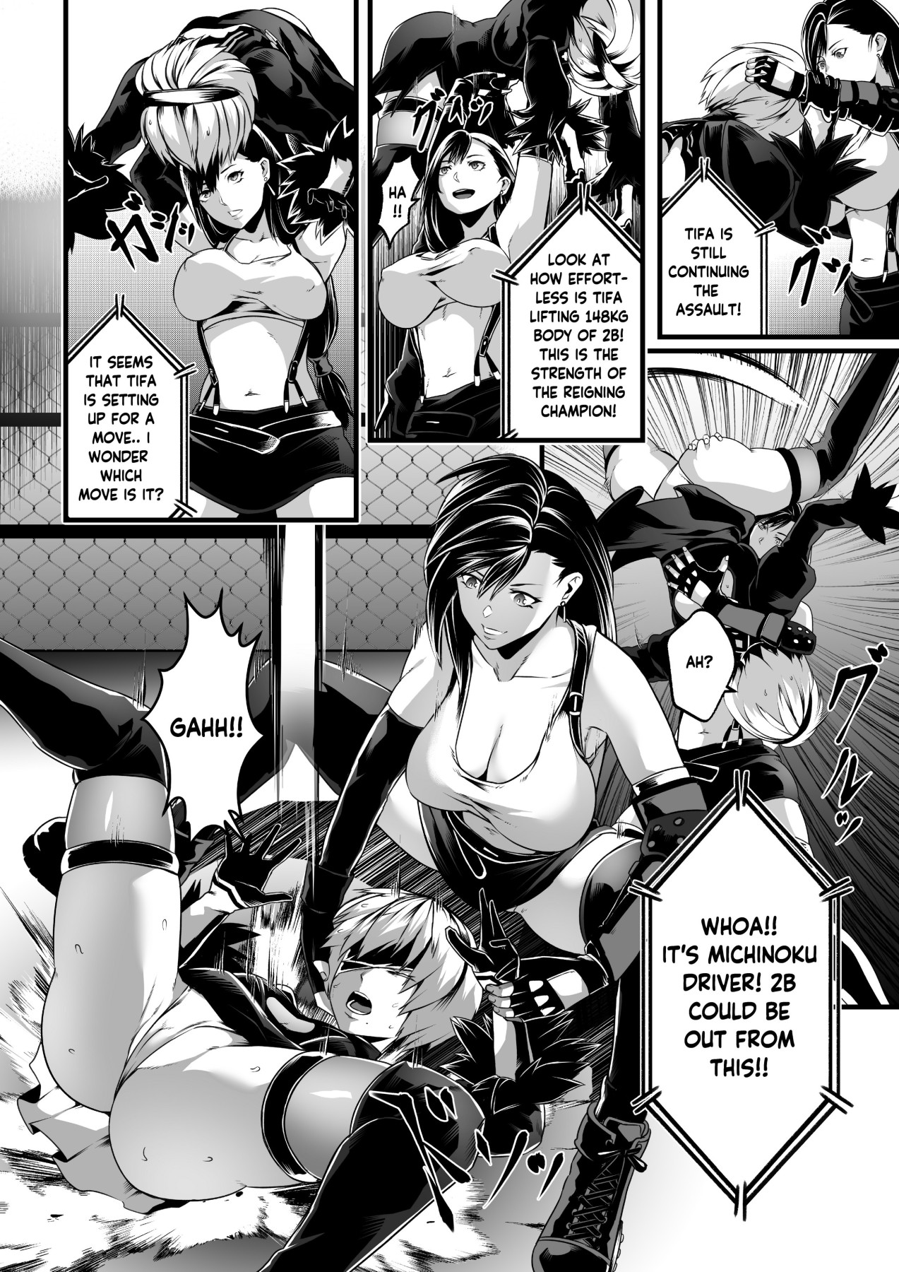 Hentai Manga Comic-Square off! 2B vs Tifa-Read-13